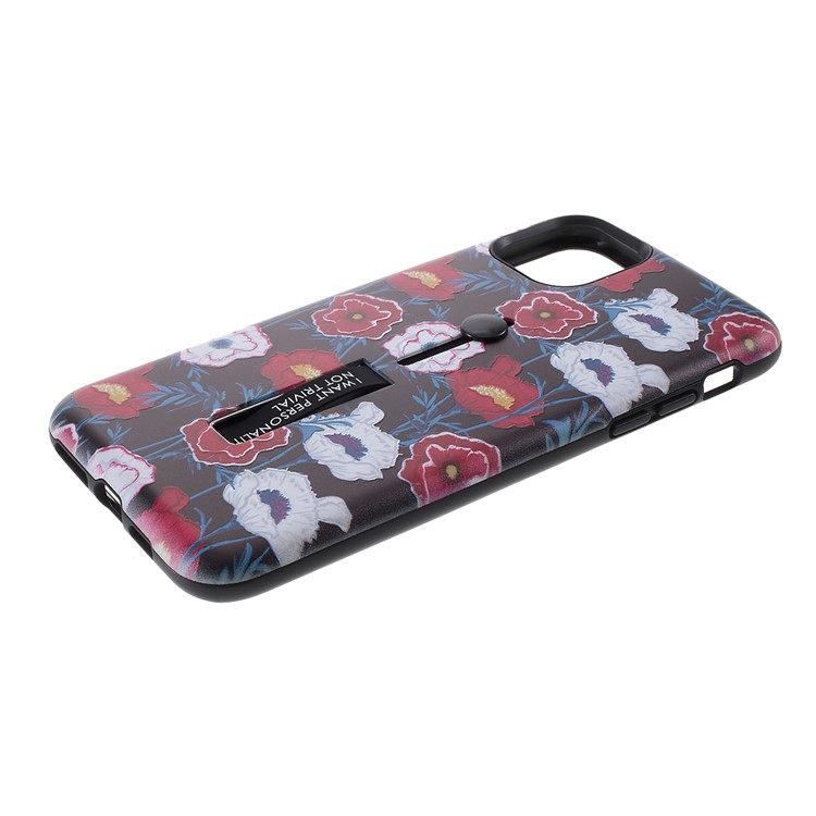 Embossment Pattern Printing TPU + PC Hybrid Cover with Kickstand for iPhone 11 Pro 5.8 inch (2019) - Pattern B-3