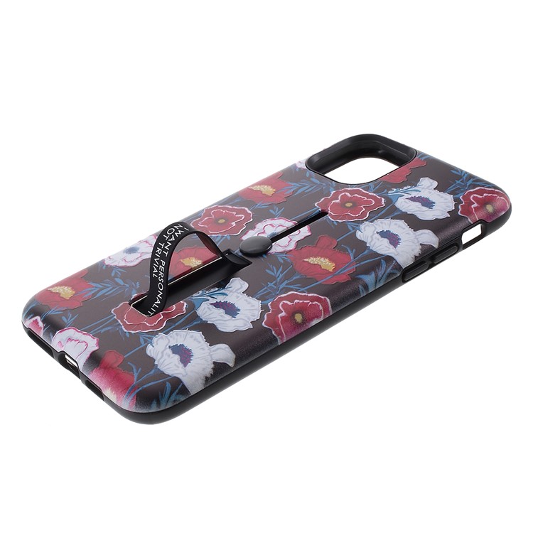 Embossment Pattern Printing TPU + PC Hybrid Cover with Kickstand for iPhone 11 Pro 5.8 inch (2019) - Pattern B-4