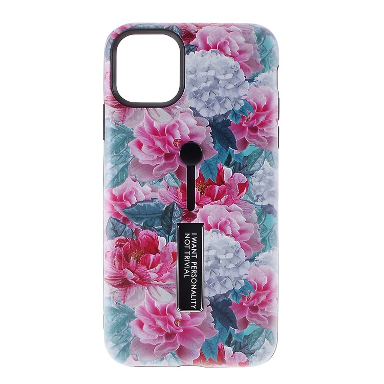 Embossment Pattern Printing TPU + PC Hybrid Cover with Kickstand for iPhone 11 Pro 5.8 inch (2019) - Pattern G-1