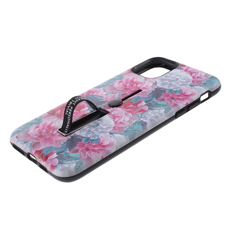 Embossment Pattern Printing TPU + PC Hybrid Cover with Kickstand for iPhone 11 Pro 5.8 inch (2019) - Pattern G-4