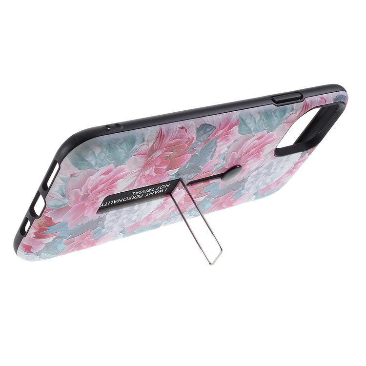 Embossment Pattern Printing TPU + PC Hybrid Cover with Kickstand for iPhone 11 Pro 5.8 inch (2019) - Pattern G-5
