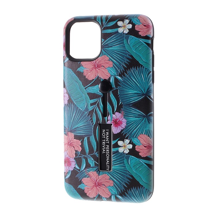 Embossment Pattern Printing TPU + PC Hybrid Cover with Kickstand for iPhone 11 Pro 5.8 inch (2019) - Pattern K-2