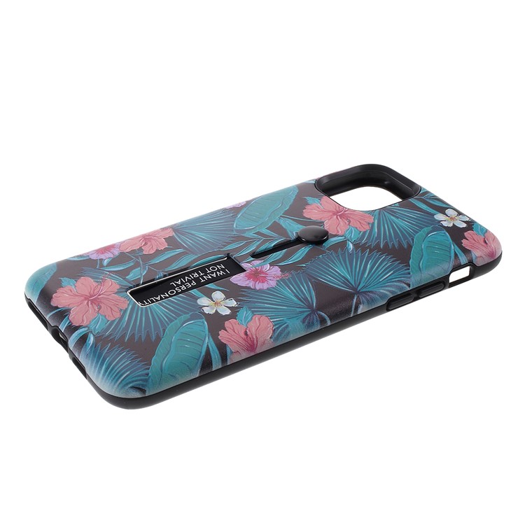 Embossment Pattern Printing TPU + PC Hybrid Cover with Kickstand for iPhone 11 Pro 5.8 inch (2019) - Pattern K-3