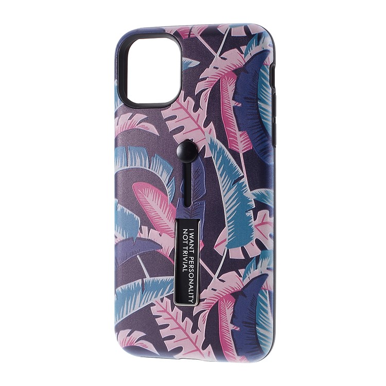 Embossment Pattern Printing TPU + PC Hybrid Cover with Kickstand for iPhone 11 Pro 5.8 inch (2019) - Pattern Q-2