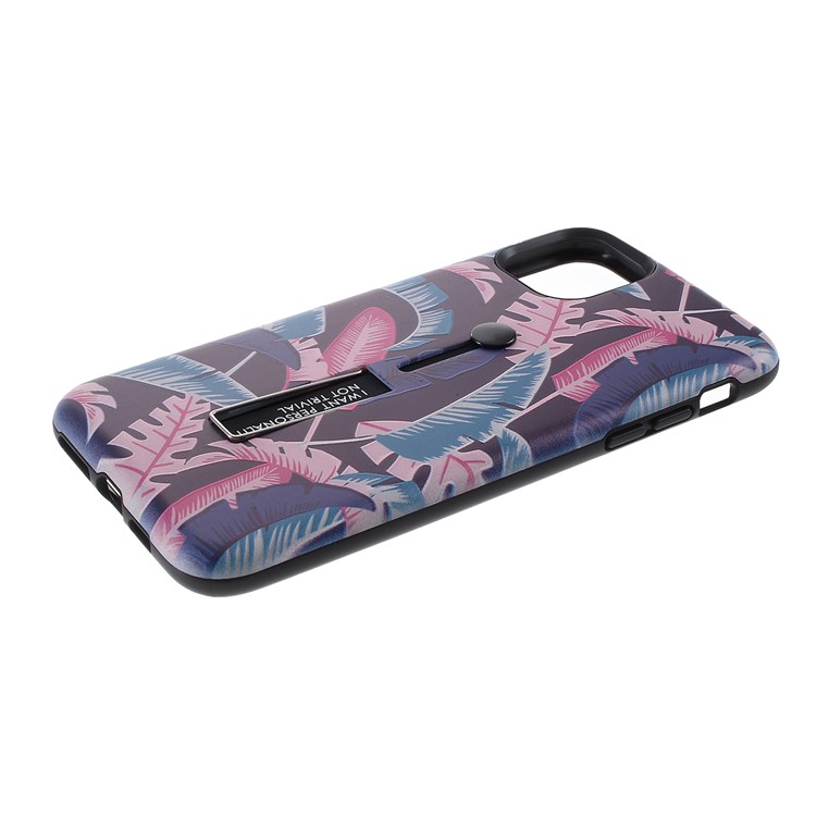 Embossment Pattern Printing TPU + PC Hybrid Cover with Kickstand for iPhone 11 Pro 5.8 inch (2019) - Pattern Q-3