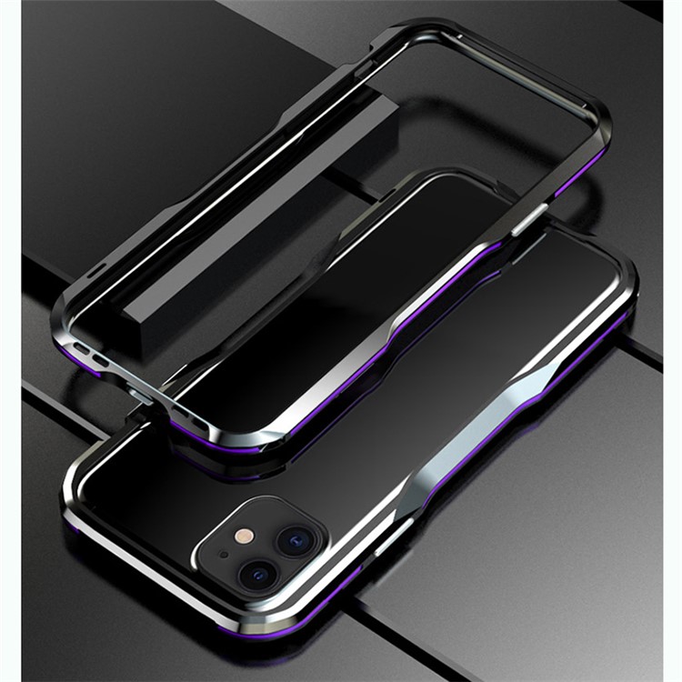 Screw Lock Metal Bumper Case for iPhone 11 6.1-inch - Dark Purple-1