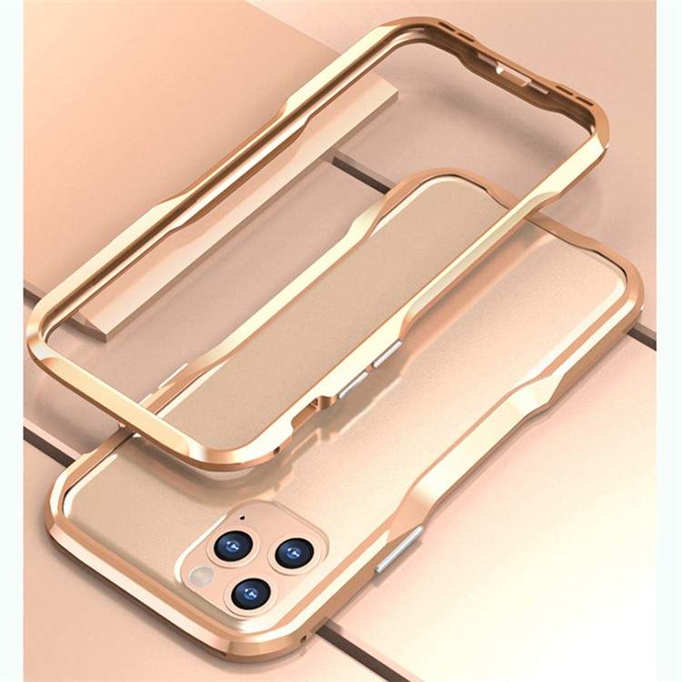 LUPHIE Metal Bumper Case for iPhone 11 Pro 5.8 inch (2019) - Gold