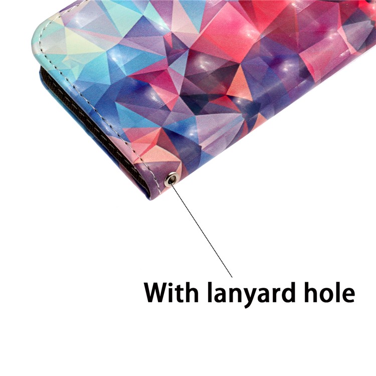 Light Spot Decor Pattern Printing Wallet Leather Case with Strap for iPhone 11 6.1 inch - Diamond Texture-9