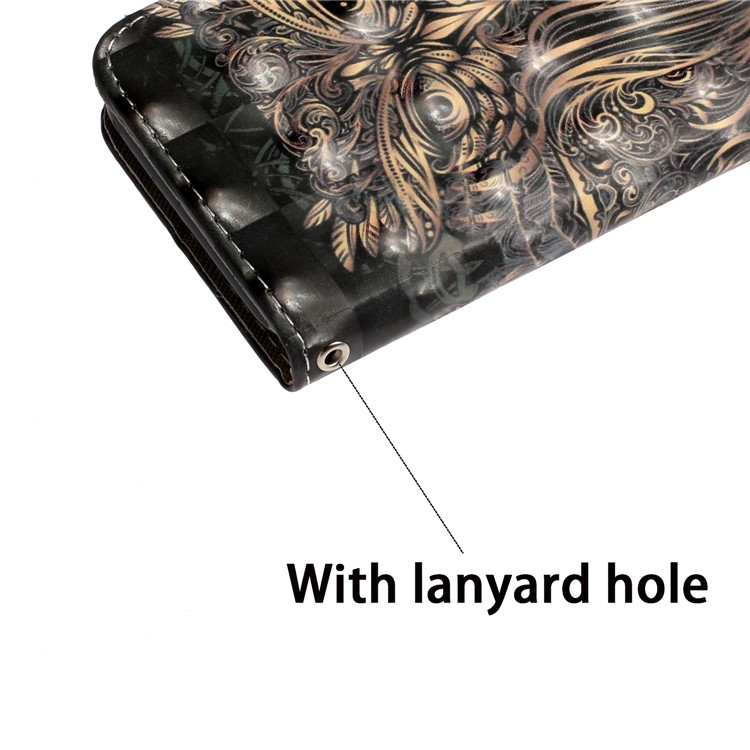 Light Spot Decor Patterned Leather Wallet Case for iPhone 11 Pro 5.8 inch - Owl-9