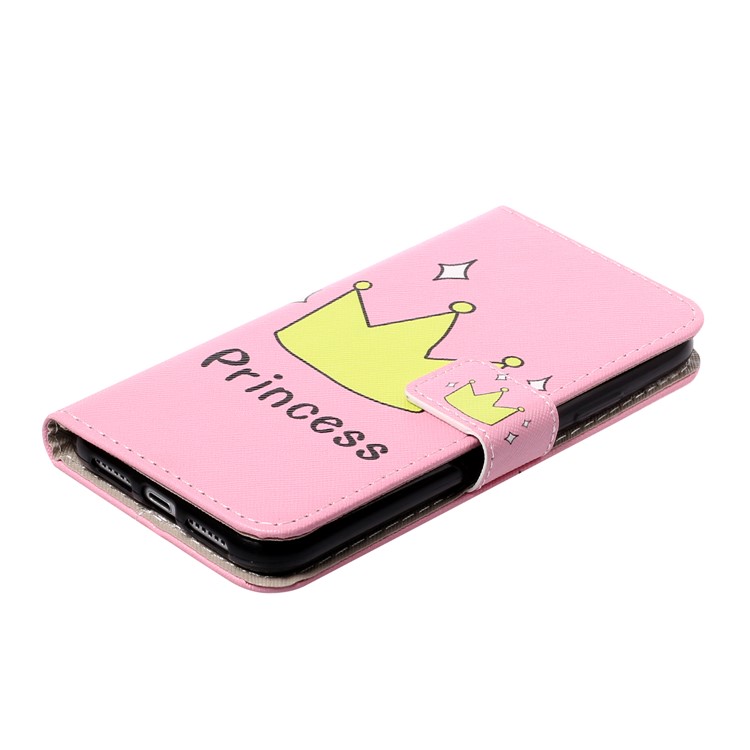 Pattern Printing Leather Wallet Case for iPhone 11 6.1 inch - Princess Crown-3