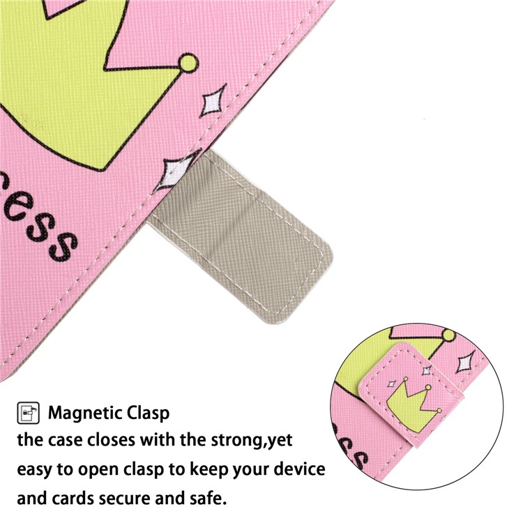 Pattern Printing Leather Wallet Case for iPhone 11 6.1 inch - Princess Crown-7