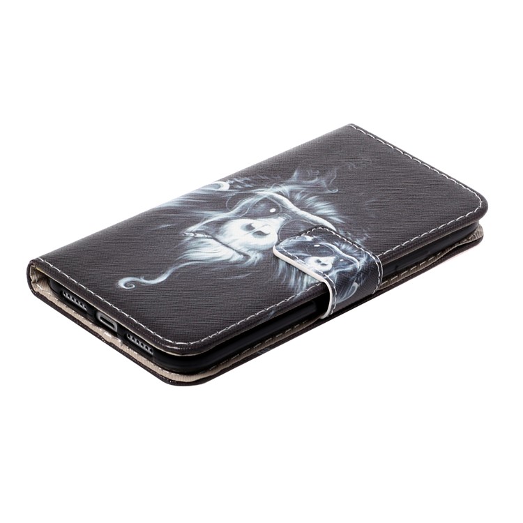 Pattern Printing Leather Wallet Case for iPhone 11 6.1 inch - Smoking Monkey-3