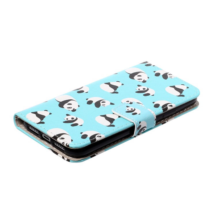 Pattern Printing Leather Wallet Case for iPhone 11 6.1 inch - Panda-3