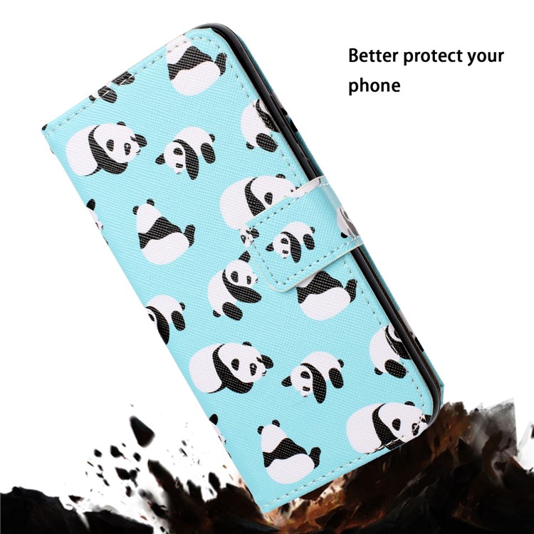Pattern Printing Leather Wallet Case for iPhone 11 6.1 inch - Panda-8