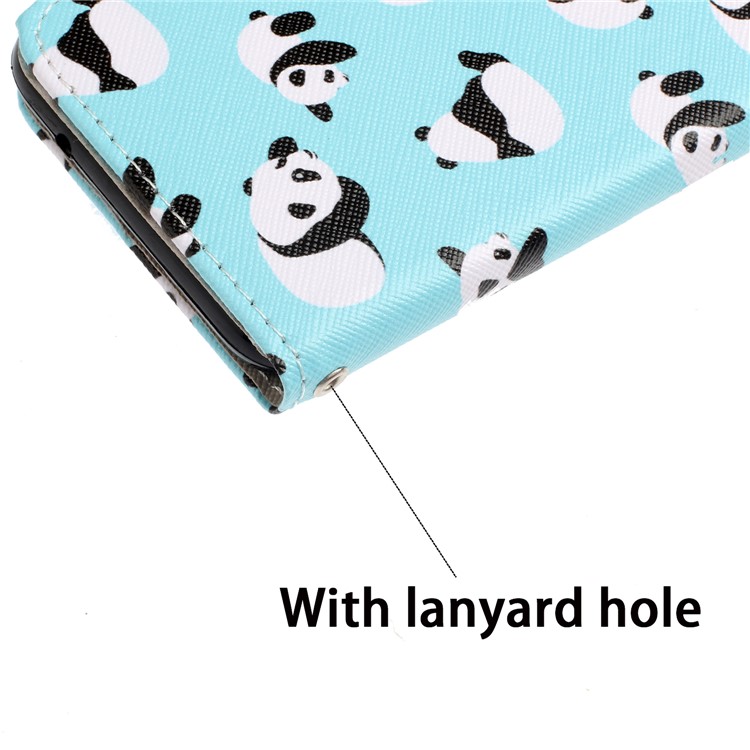 Pattern Printing Leather Wallet Case for iPhone 11 6.1 inch - Panda-9