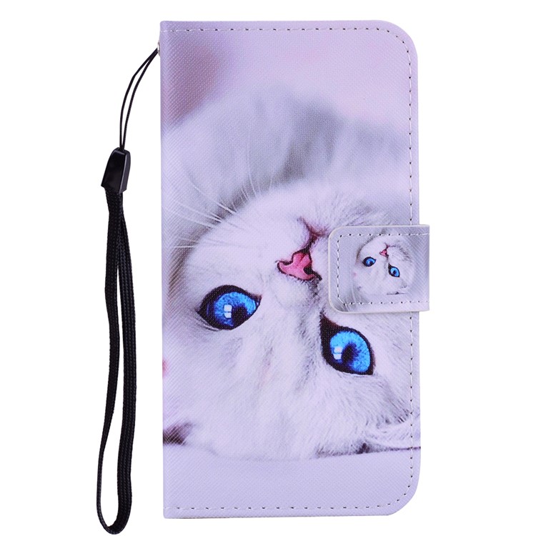 Pattern Printing Leather Wallet Case for iPhone 11 6.1 inch - Cat-1