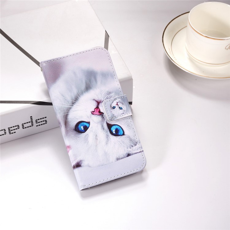 Pattern Printing Leather Wallet Case for iPhone 11 6.1 inch - Cat-12