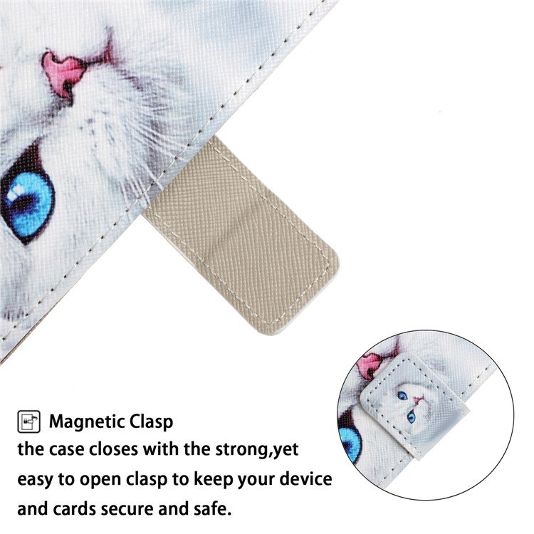 Pattern Printing Leather Wallet Case for iPhone 11 6.1 inch - Cat-7