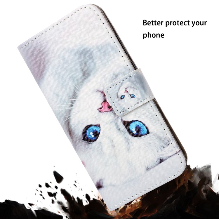 Pattern Printing Leather Wallet Case for iPhone 11 6.1 inch - Cat-8