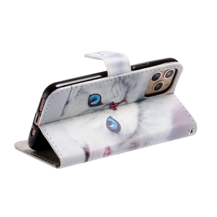 Printing Leather Casing for iPhone 11 Pro Max 6.5 inch - Cat-4