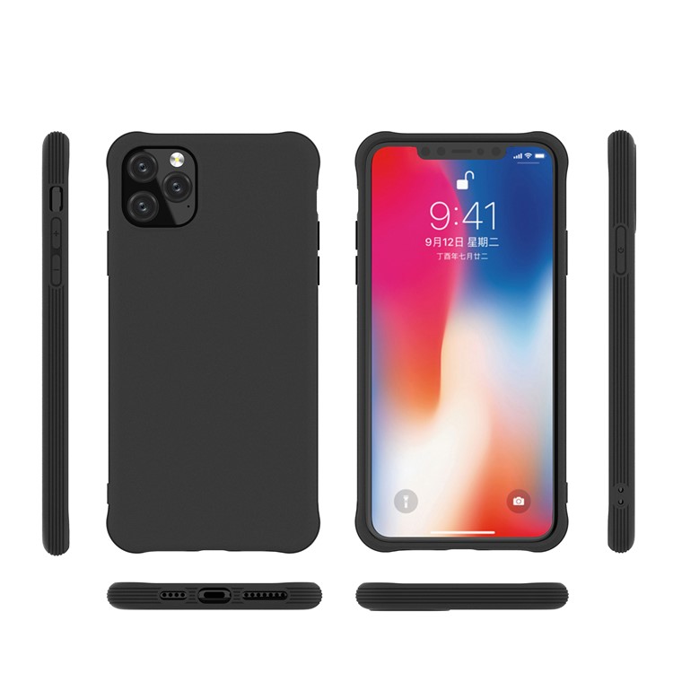 Matte Anti-scratch TPU Phone Casing for iPhone 11 Pro 5.8-inch - Black-9