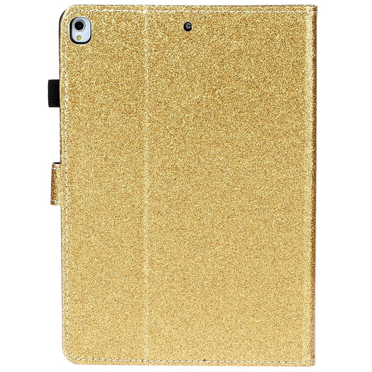 Glitzer Glänzender Glanz Leder Flip Ständer Cover Schutz Tablettenhülle Mit Automatischem Schlaf /wake Für Ipad 10.2 (2021) /(2020) /(2019) - Gold-3