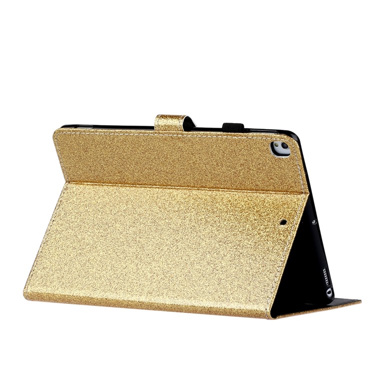 Shiny Powder PU Leather Tablet Case for iPad 10.2 (2019) - Gold-4