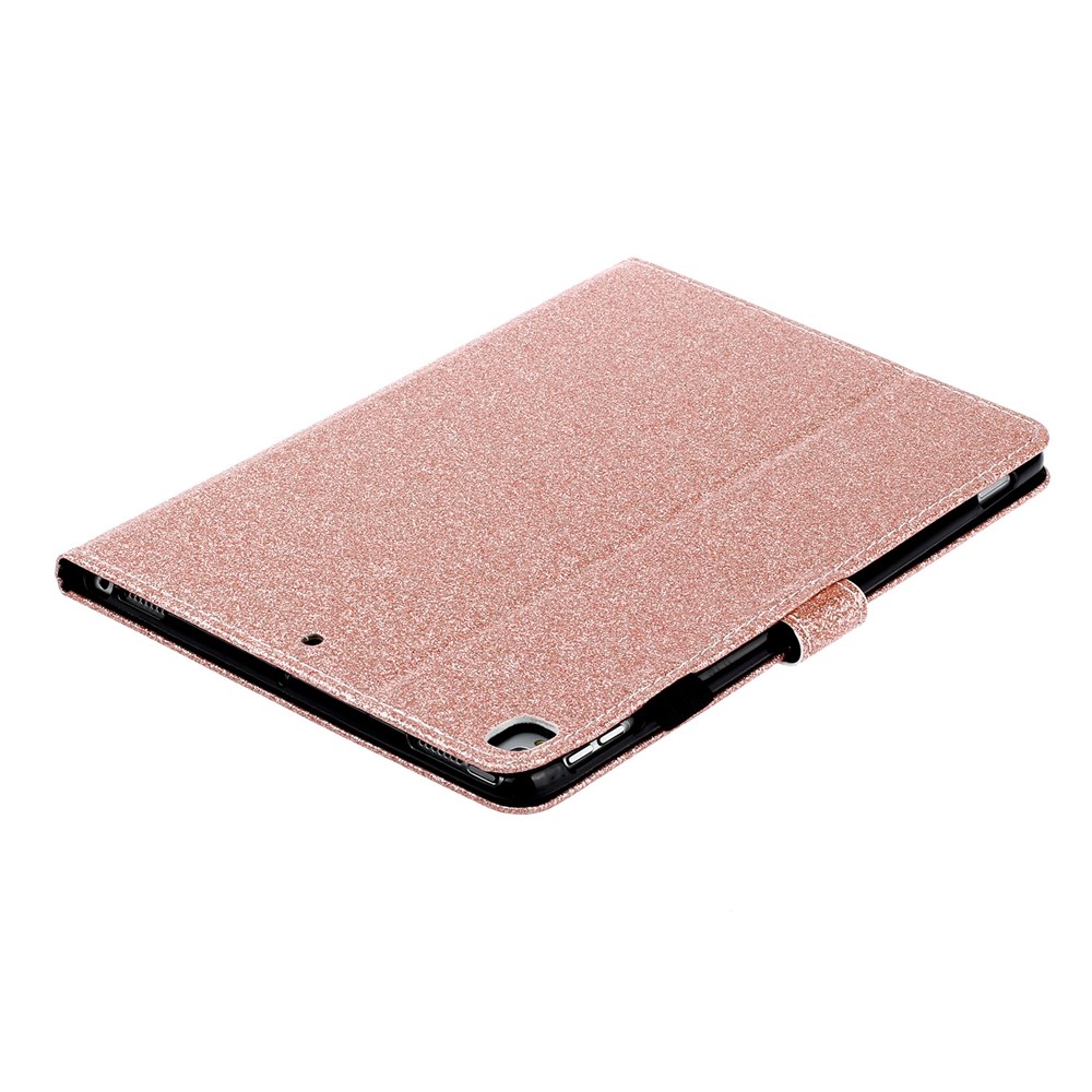 Shiny Powder PU Leather Tablet Case for iPad 10.2 (2019) - Rose Gold-6