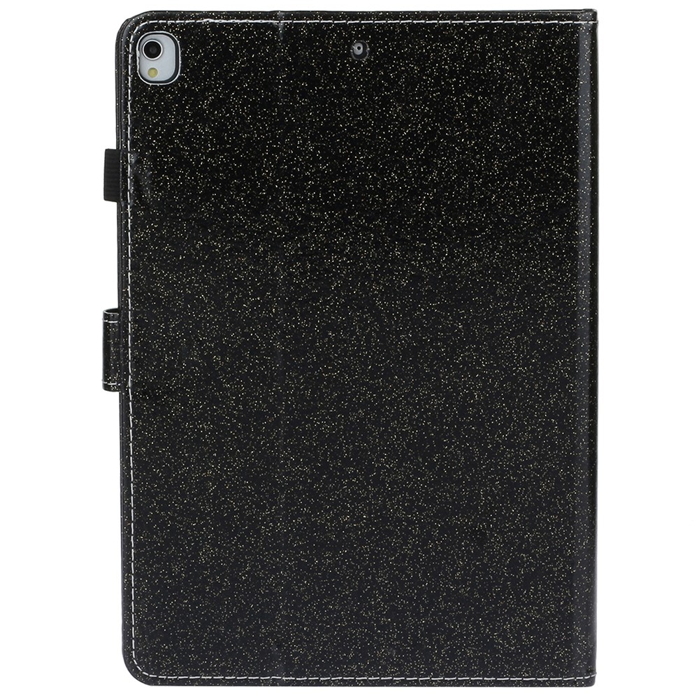 Glitter Sparkle Sparkle Cuir Flip Cover Cover Tablet De Protection Avec Dormir Automatiquement / Wake Pour IPad 10.2 (2021) / (2020) / (2019) - Noir-3