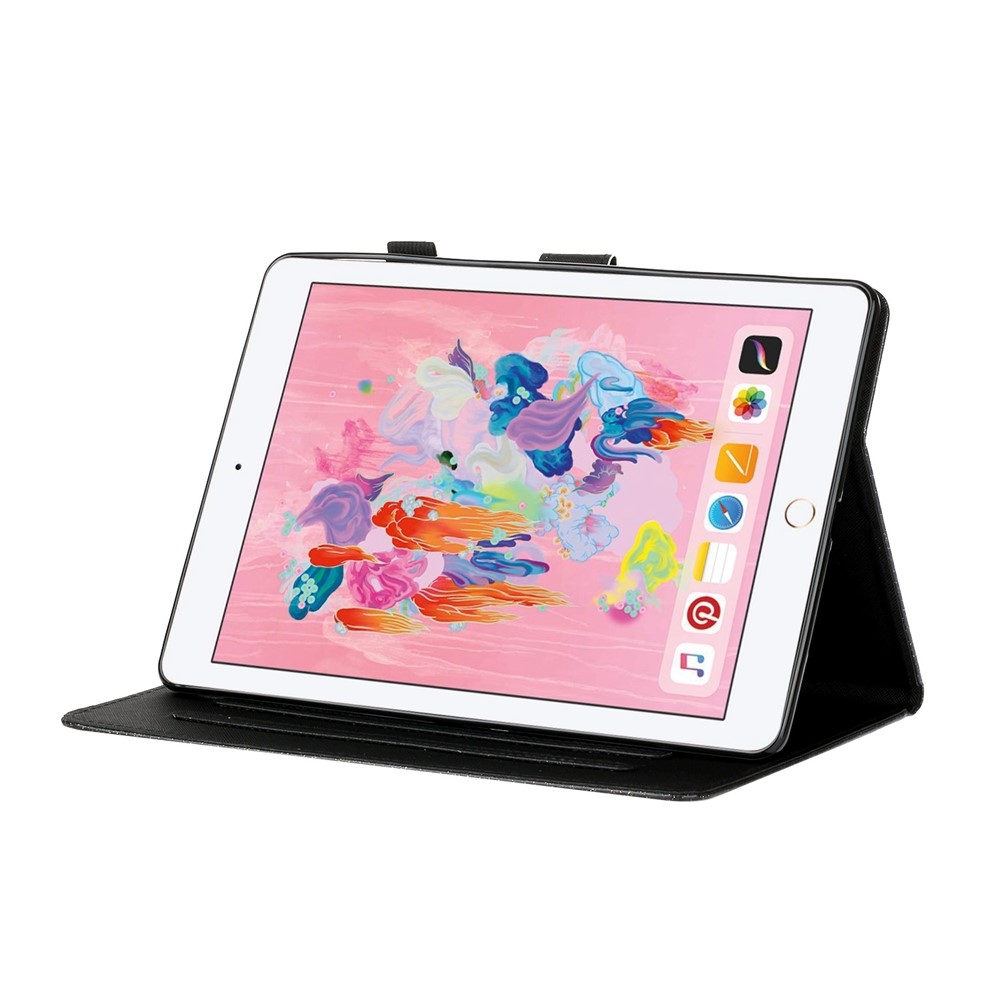 Poudre Brillant PU Cas De Comprimés En Cuir Pour Ipad 10,2 (2019) - Noir-7