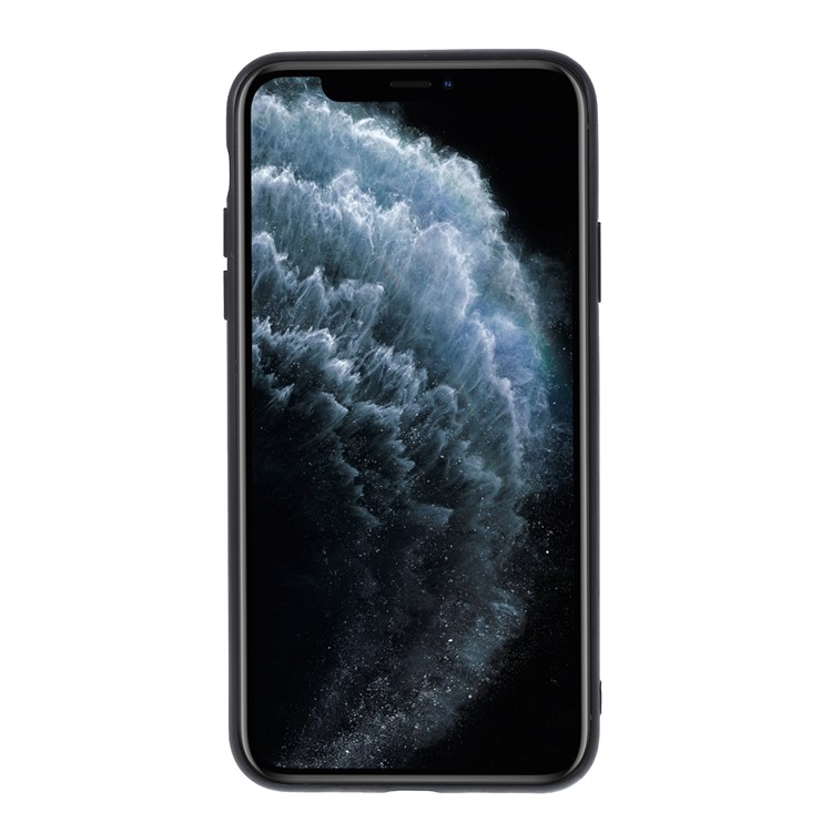 PU Slot Per Schede PC Mutural Rivestito + Custodia Rigida TPU Per Apple IPhone 11 Pro Da 5,8 Pollici - Nero-3