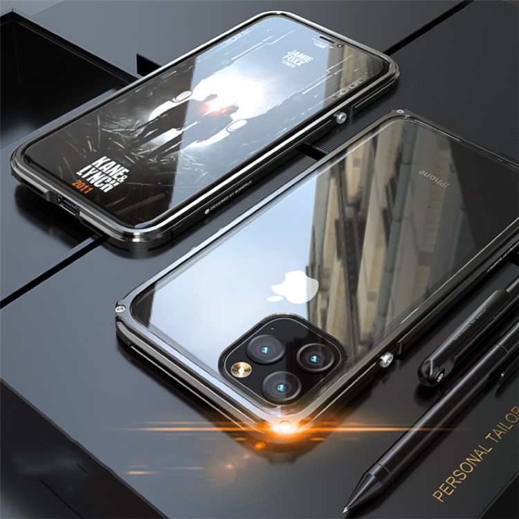 

Металлический Каркас Крышка Телефона Для Apple Iphone 11 Pro Макс 6,5 Дюйма (без Задней Части) - Черный, iPhone 11 Pro Max 6.5 inch