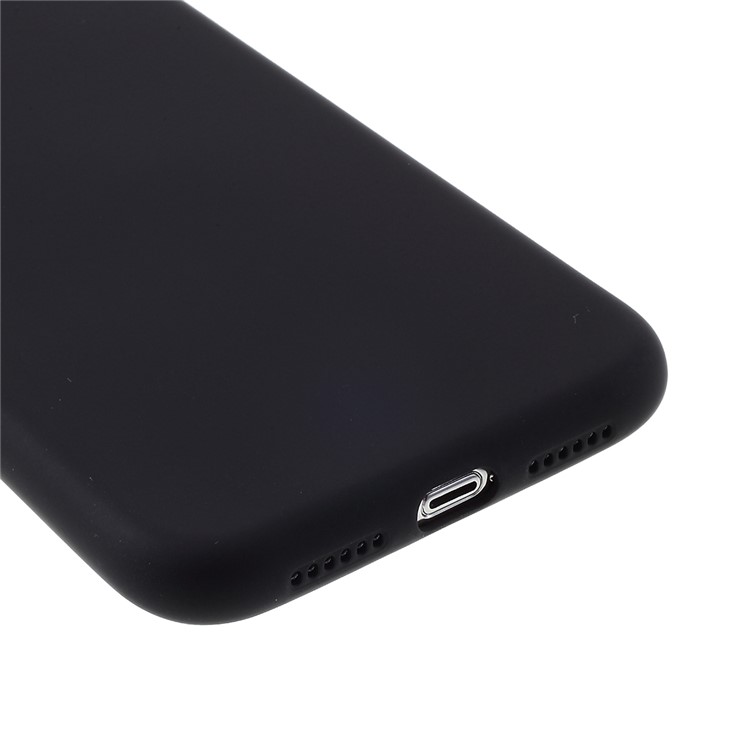 Caso Telefone Silicone Mutural Série De Cores Suaves Anti-impressão Digital Líquido Para Iphone 11 Pro 5,8 Polegadas - Preto-4