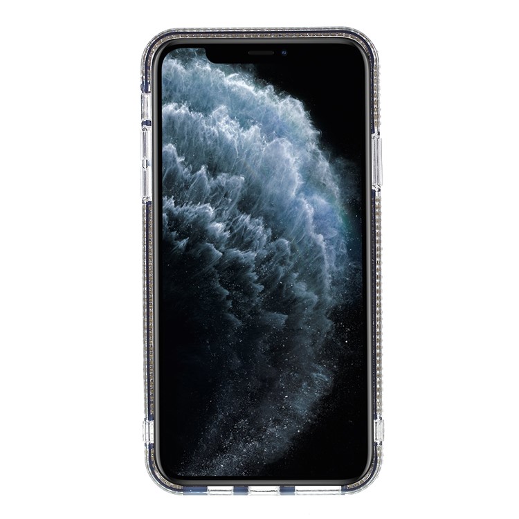 Vidrio Triángulo Caja Del Teléfono De TPU Decoración De Diamantes De Imitación De Plástico Para El Iphone + 11 Pro Máximo De 6,5 Pulgadas - Negro-3