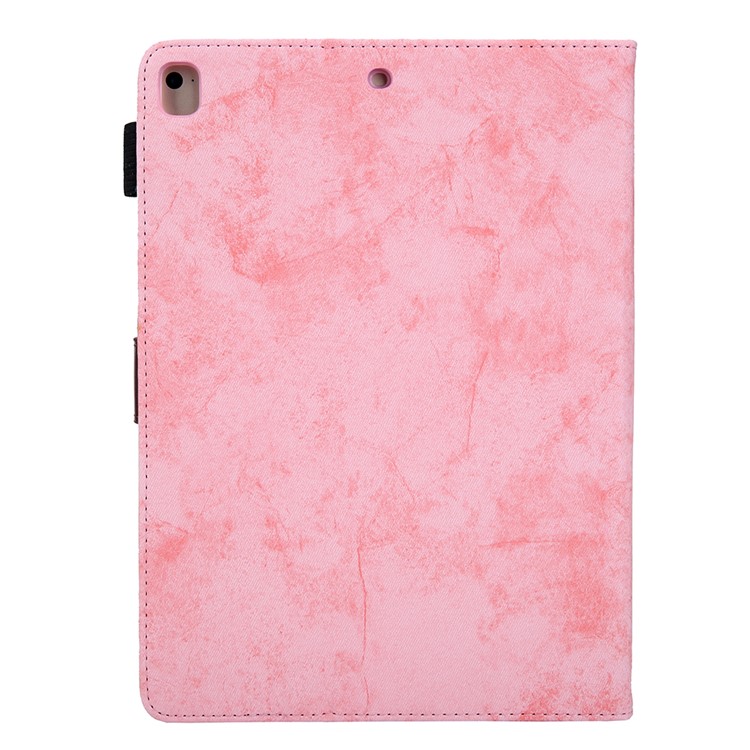 case de tableta de cuero pu con ranuras para tarjetas para apple ipad 10.2 (2021)/(2020)/(2019)/pro 10.5 pulgadas (2017)/air 10.5 pulgadas (2019) - rosado-2