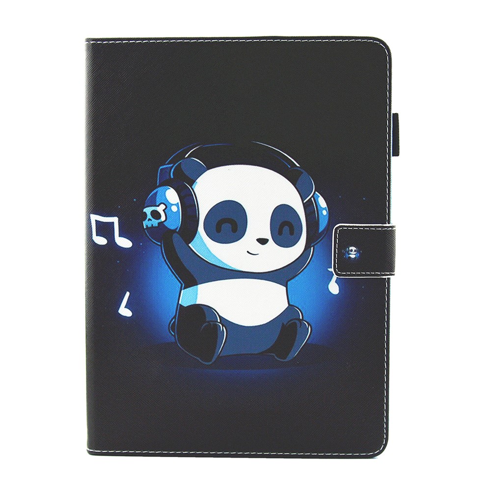 Pattern Printing PU Leather Multifunction Card Holder Tablet Stand Cover for iPad 10.2 (2021)/(2020)/(2019) - Cute Panda