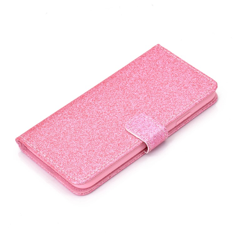 Flash De Pó Carteira De Couro Ficar Caso Para Iphone 11 6,1 Polegadas - Rosa-6