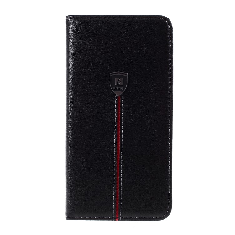 KAIYUE Micro Fiber Leather Wallet Phone Case for Apple iPhone 11 Pro 5.8 inch - Black-2