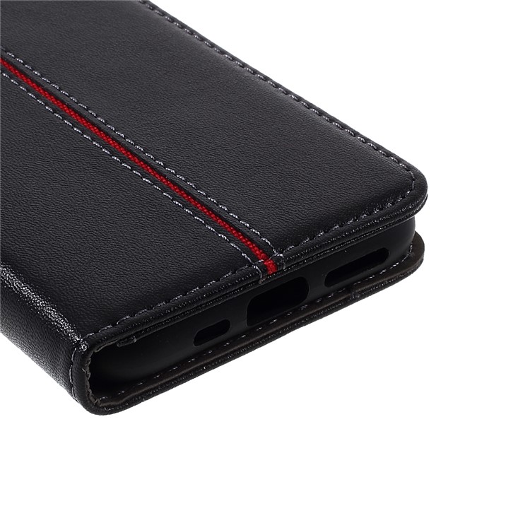 KAIYUE Micro Fiber Leather Wallet Phone Case for Apple iPhone 11 Pro 5.8 inch - Black-6