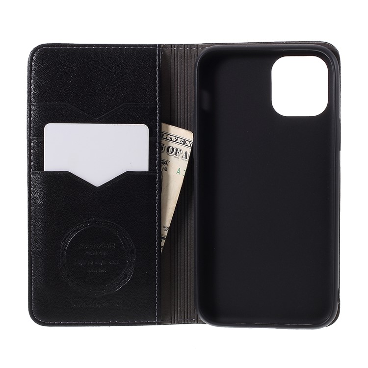 KAIYUE Micro Fiber Leather Wallet Phone Case for Apple iPhone 11 Pro 5.8 inch - Black-7