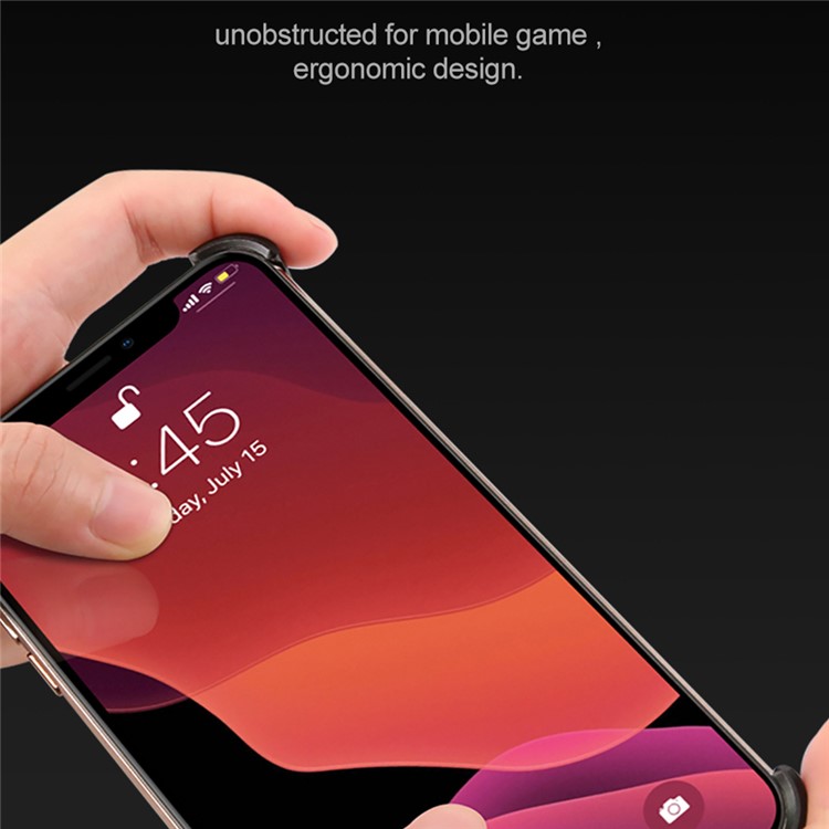 R-JUST X-Shaped Luminous Metal Cell Casing for iPhone XR 6.1 inch-4
