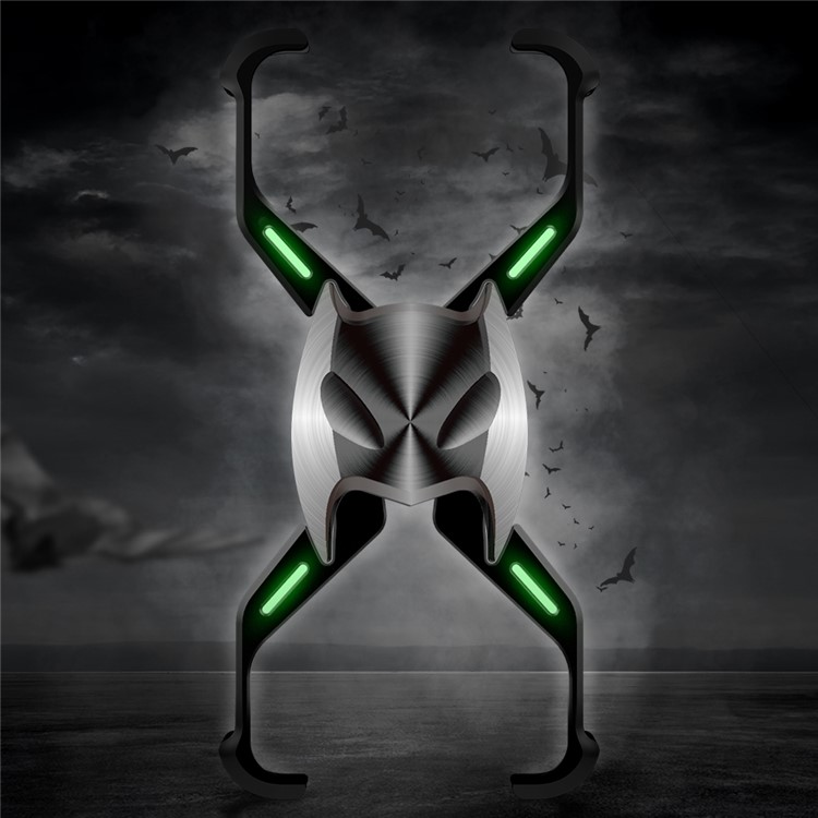 R-JUST X-Shaped Luminous Metal Phone Casing Cover for iPhone 8/7 4.7 inch-2