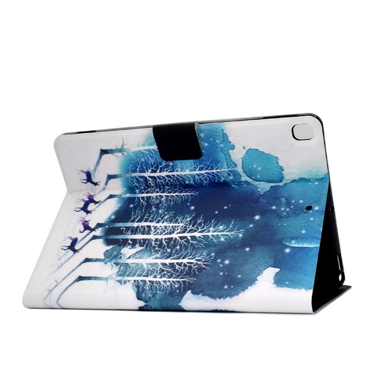 Stampa Modello Copertura Cuoio Titolare Della Carta PU Tablet Per Apple IPad 10,2 (2019) - Albero E Cervi-4