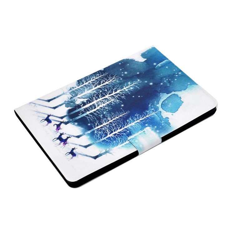 Stampa Modello Copertura Cuoio Titolare Della Carta PU Tablet Per Apple IPad 10,2 (2019) - Albero E Cervi-5