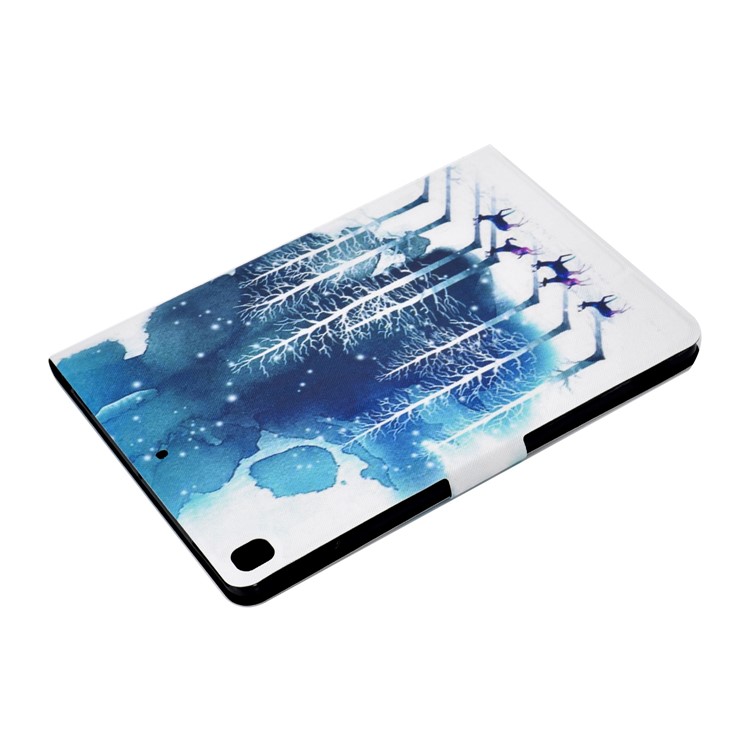 Stampa Modello Copertura Cuoio Titolare Della Carta PU Tablet Per Apple IPad 10,2 (2019) - Albero E Cervi-6