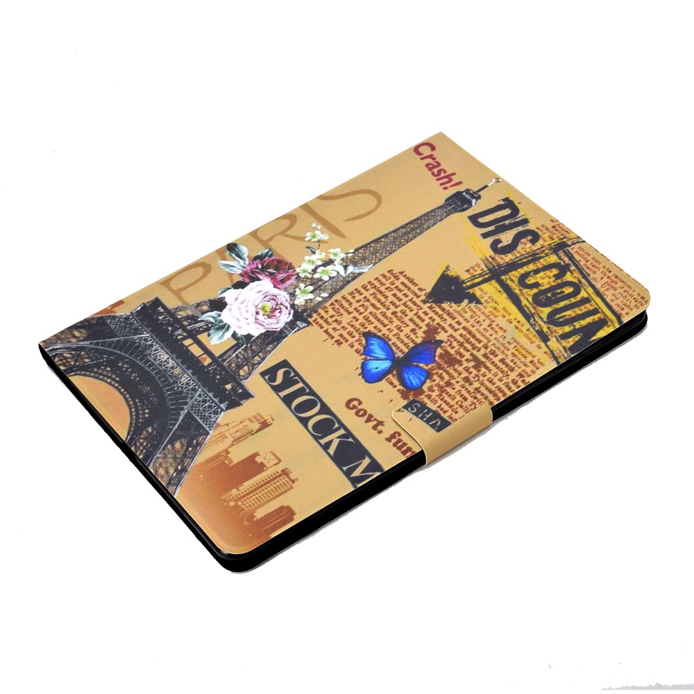 Stampa Modello Copertura Cuoio Titolare Della Carta PU Tablet Per Apple IPad 10,2 (2019) - Torre-5