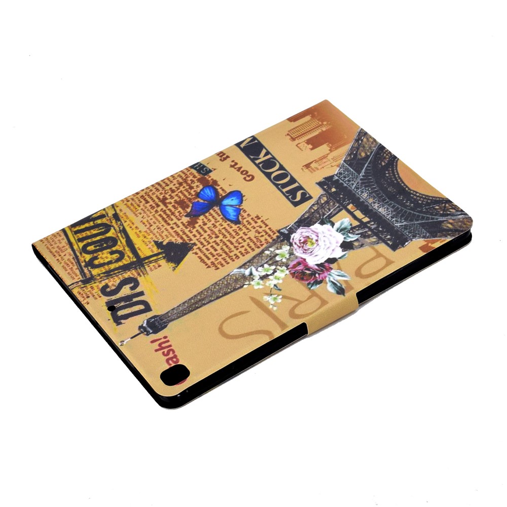 Stampa Modello Copertura Cuoio Titolare Della Carta PU Tablet Per Apple IPad 10,2 (2019) - Torre-6