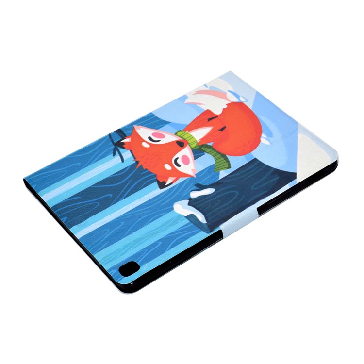 Stampa Modello Copertura Cuoio Titolare Della Carta PU Tablet Per Apple IPad 10,2 (2019) - Volpe Rossa-6