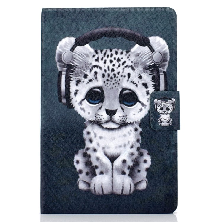 Stampa Modello Copertura Cuoio Titolare Della Carta PU Tablet Per Apple IPad 10,2 (2019) - Leopardo-2