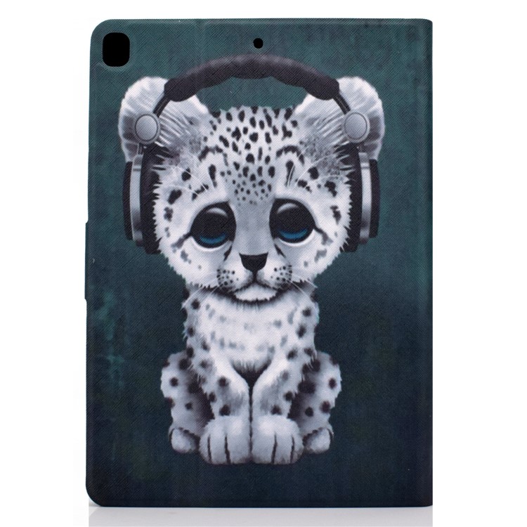 Stampa Modello Copertura Cuoio Titolare Della Carta PU Tablet Per Apple IPad 10,2 (2019) - Leopardo-3
